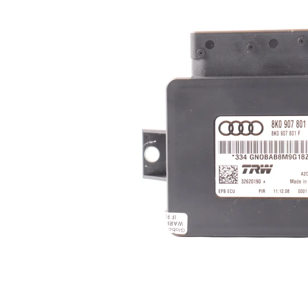  Parking Brake Control Audi A4 B8 S5 8T Electric Brake Unit Module - SKU 8K0907801F - Part number 8K0907801F