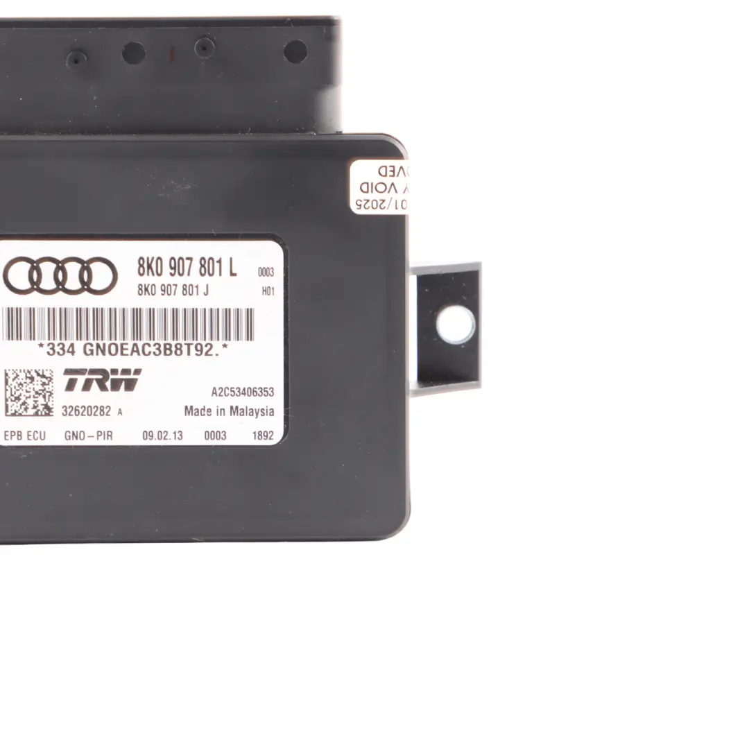 Parcheggio Elettrico Freno A Mano Modulo Di Controllo per Audi S5 8T con numero di parte 8K0907801L Audi S5 8T Parcheggio Elettrico Freno A Mano Modulo Di Controllo - SKU 8K0907801L - Numero di parte 8K0907801L