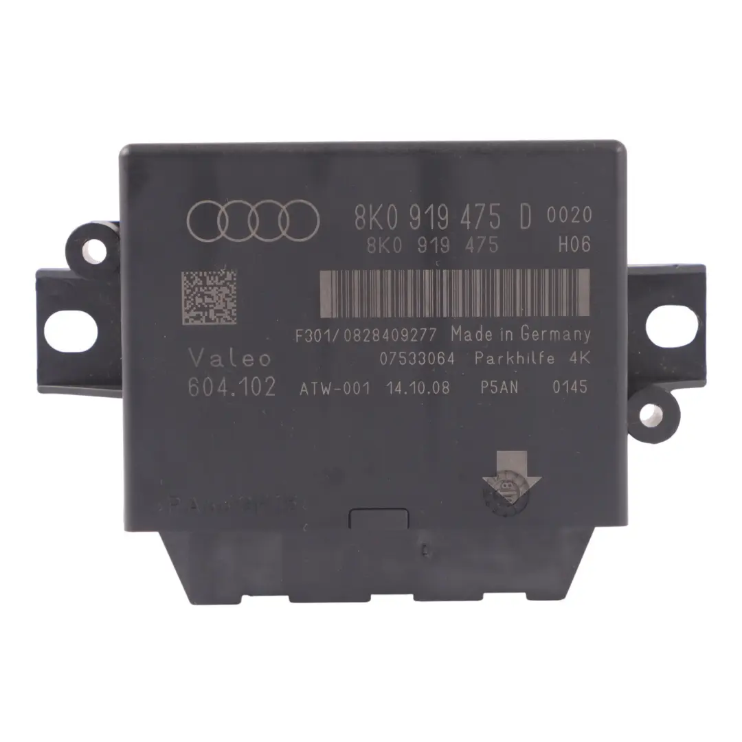 Parktronic Sensor distancia aparcamiento Módulo ECU para Audi A5 8T con número de pieza 8K0919475D Audi A5 8T Parktronic Sensor distancia aparcamiento Módulo ECU - SKU 8K0919475D - Número de pieza 8K0919475D