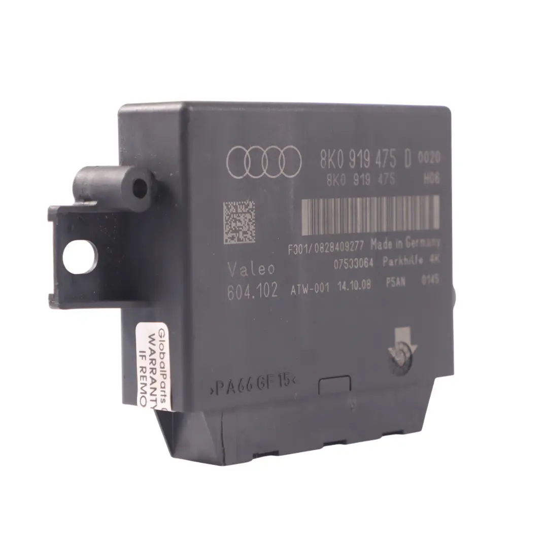 PDC Parktronic Parking Distance Sensor Module Unit ECU to Audi A5 8T with Part number 8K0919475D Audi A5 8T PDC Parktronic Parking Distance Sensor Module Unit ECU - SKU 8K0919475D - Part number 8K0919475D