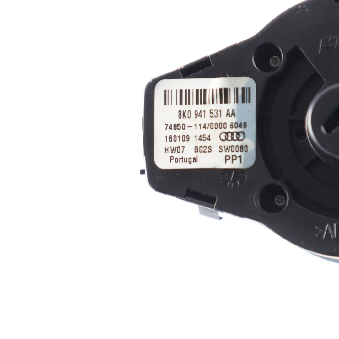 Audi S5 8T Headlight Fog Light Switch Panel Control Unit - SKU 8K0941531AA - Part number 8K0941531AA