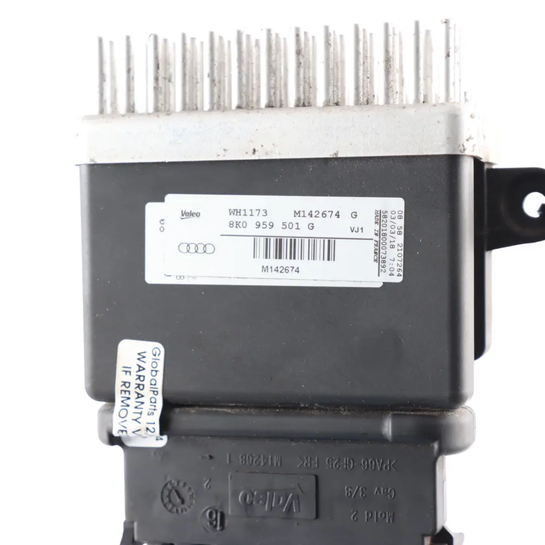 Radiator Fan Relay Radiator Electrical Module Control Unit to Audi A6 C7 with Part number 8K0959501G Audi A6 C7 Radiator Fan Relay Radiator Electrical Module Control Unit - SKU 8K0959501G-1 - Part number 8K0959501G