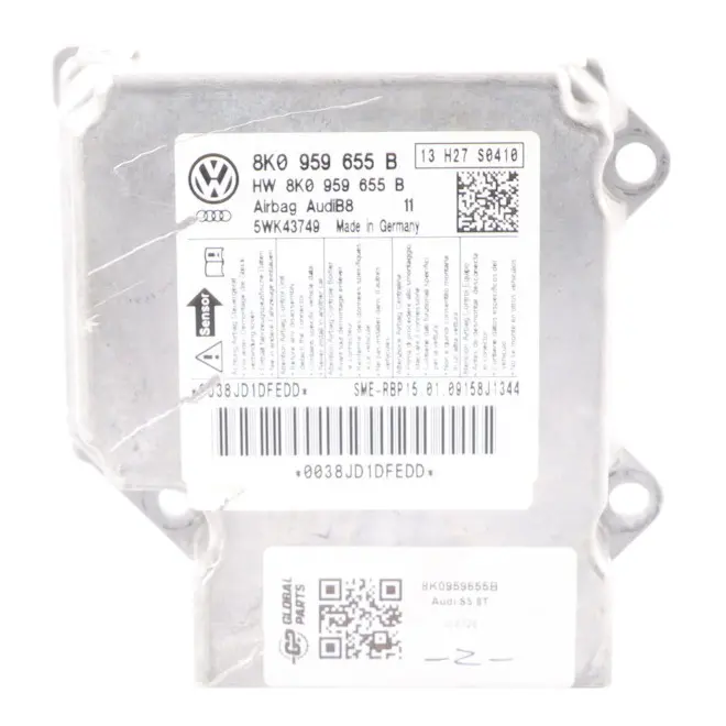 Audi S5 8T Air Module Control Unit SRS System ECU - SKU 8K0959655B - Part number 8K0959655B