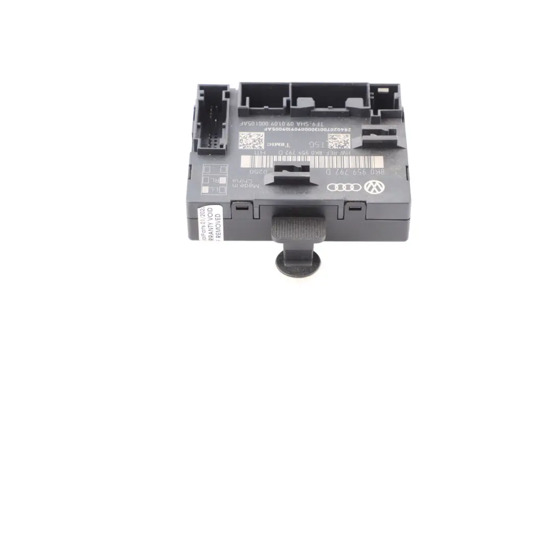 AUDI S5 8T Door Control Module ECU Front Left N/S - SKU 8K0959792D - Part number 8K0959792D