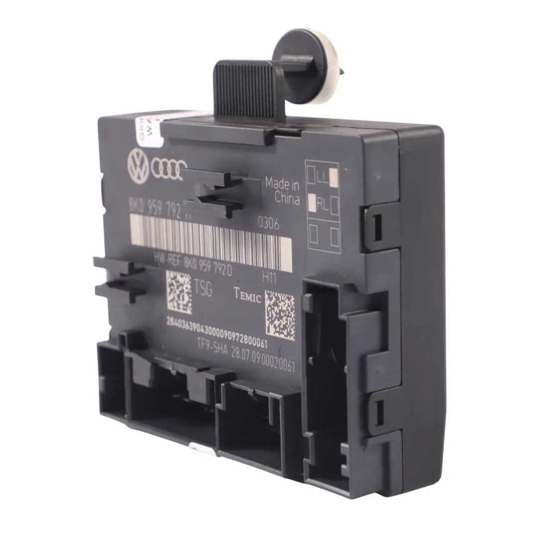 Door Control Module Audi S4 A4 B8 A5 8T Front Right O/S Passenger - SKU 8K0959792H - Part number 8K0959792H