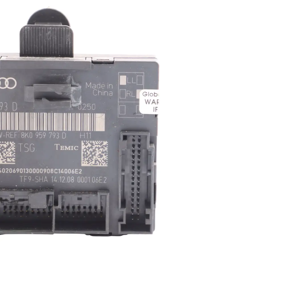 Tür Modul Steuergerät Vorne Links für Audi A4 B8 A5 S5 8T mit Teilenummer 8K0959793D Audi A4 B8 A5 S5 8T Tür Modul Steuergerät Vorne Links - SKU 8K0959793D - Teilenummer 8K0959793D