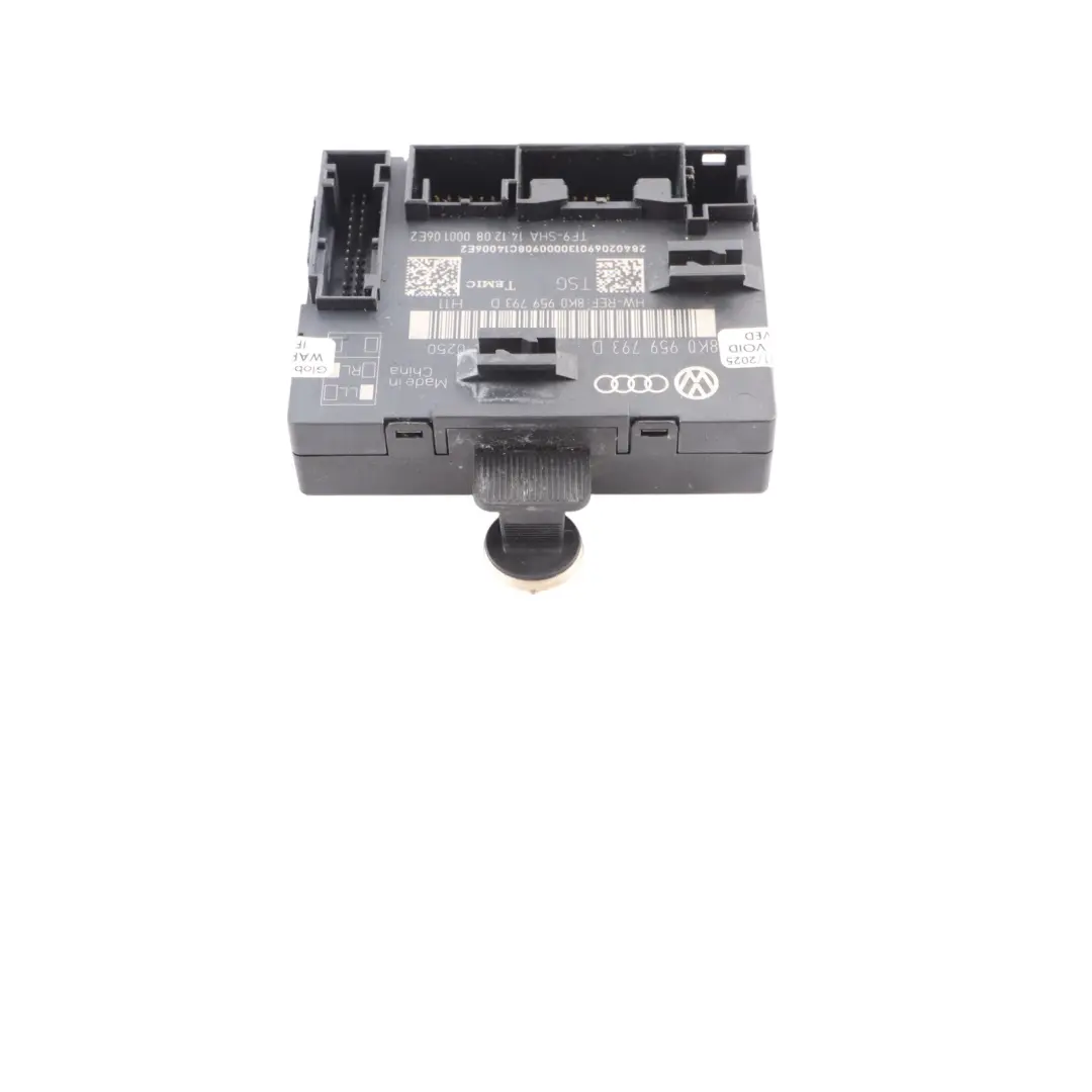 Module De Commande De Porte Avant Gauche pour Audi A4 B8 A5 S5 8T à propos du numéro de pièce 8K0959793D Audi A4 B8 A5 S5 8T Module De Commande De Porte Avant Gauche - SKU 8K0959793D - Numéro de pièce 8K0959793D