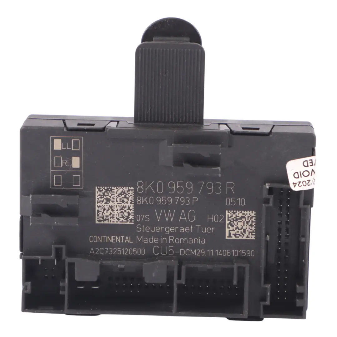 Audi Q5 8R Moduł Sterownik Drzwi Lewy Przód - SKU 8K0959793R - Numer Części 8K0959793R