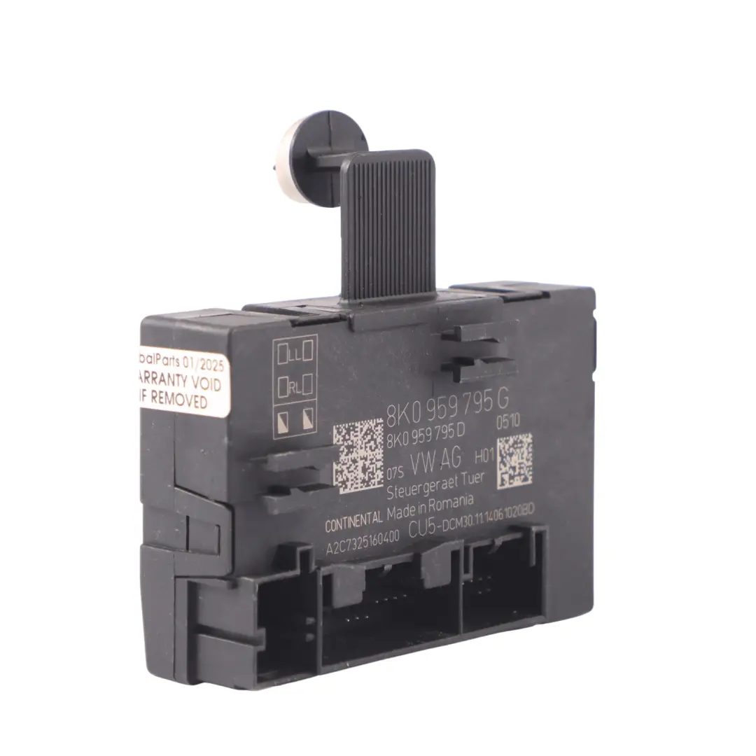 Audi Q5 8R Módulo de Control Puerta Trasera ECU Izquierda Derecha - SKU 8K0959795G - Número de pieza 8K0959795G