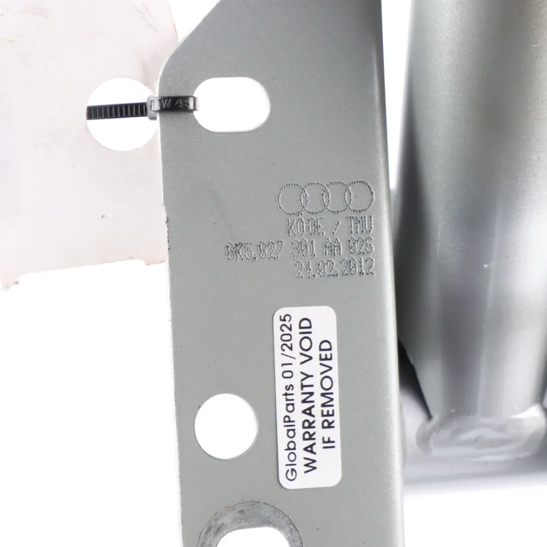 Trunk Hinge Rear Left N/S Ice Silver - X7W to Audi A4 B8 Tailgate with Part number 8K5827301AA Audi A4 B8 Tailgate Trunk Hinge Rear Left N/S Ice Silver - X7W - SKU 8K5827301AA-ICS - Part number 8K5827301AA