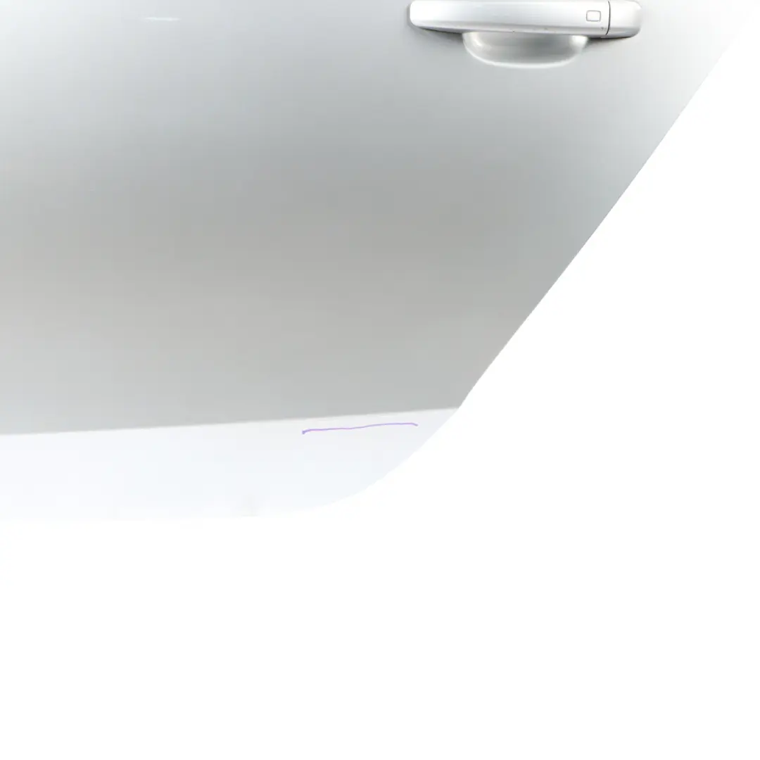 Audi A4 B8 Limousine Rear Door Left N/S Ice Silver Metallic - X7W - SKU 8K5833051D-ICS - Part number 8K5833051D