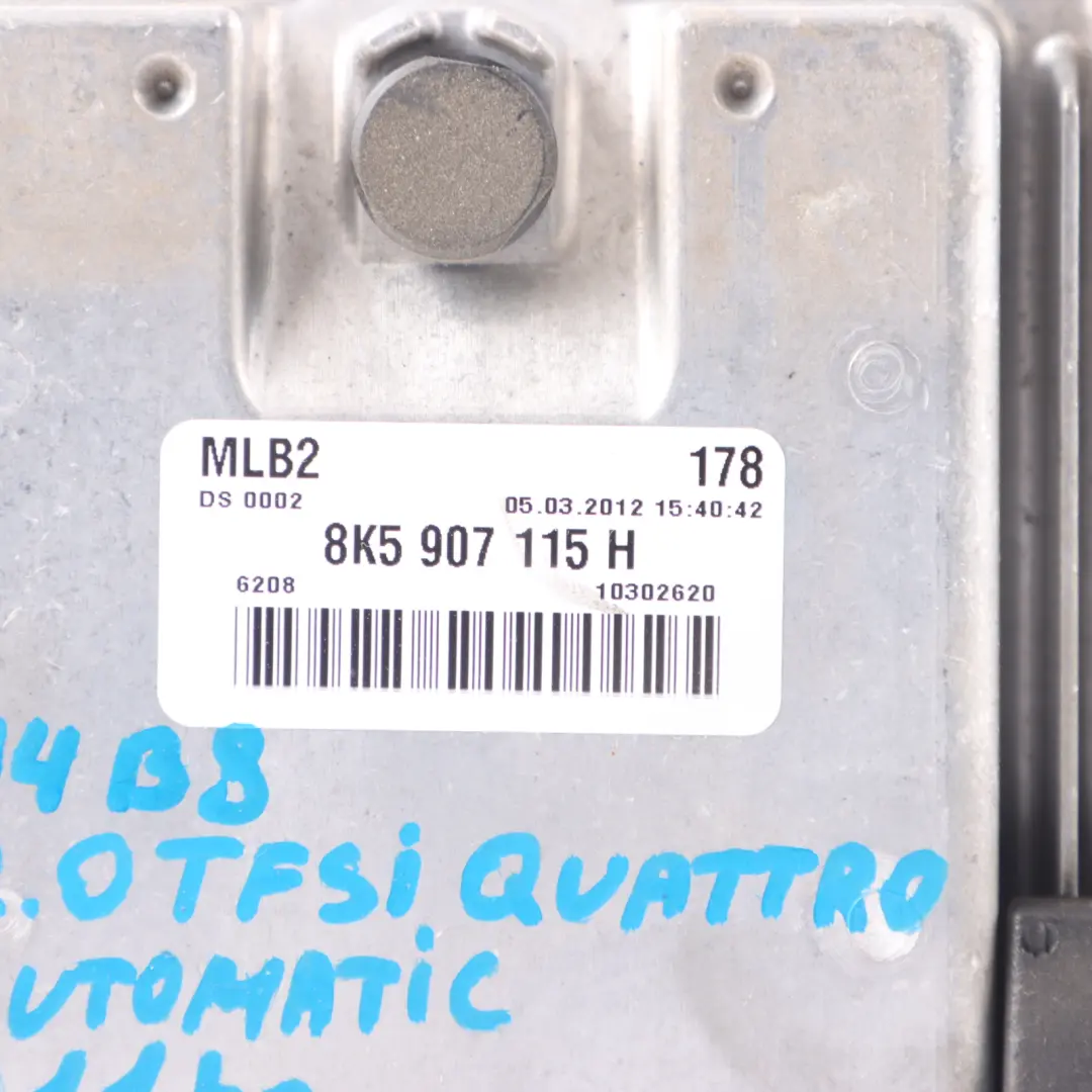 CDNC Quattro 211HP Engine Control Unit ECU to Audi A4 B8 A5 8T 2.0 TFSI with Part number 8K5907115H Audi A4 B8 A5 8T 2.0 TFSI CDNC Quattro 211HP Engine Control Unit ECU - SKU 8K5907115H - Part number 8K5907115H