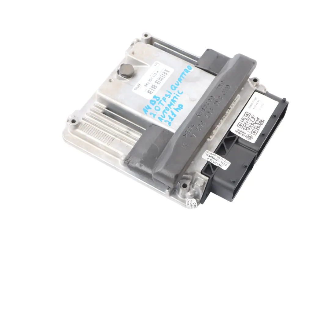CDNC Quattro 211HP Engine Control Unit ECU to Audi A4 B8 A5 8T 2.0 TFSI with Part number 8K5907115H Audi A4 B8 A5 8T 2.0 TFSI CDNC Quattro 211HP Engine Control Unit ECU - SKU 8K5907115H - Part number 8K5907115H