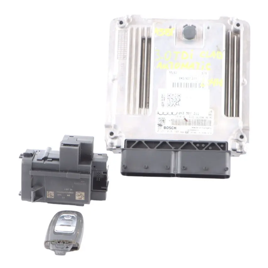 Audi A5 8T 3.0 TDI CLAB 204HP Engine ECU Kit Ignition + Key Automatic - SKU 8K5907311-1 - Part number 8K5907311
