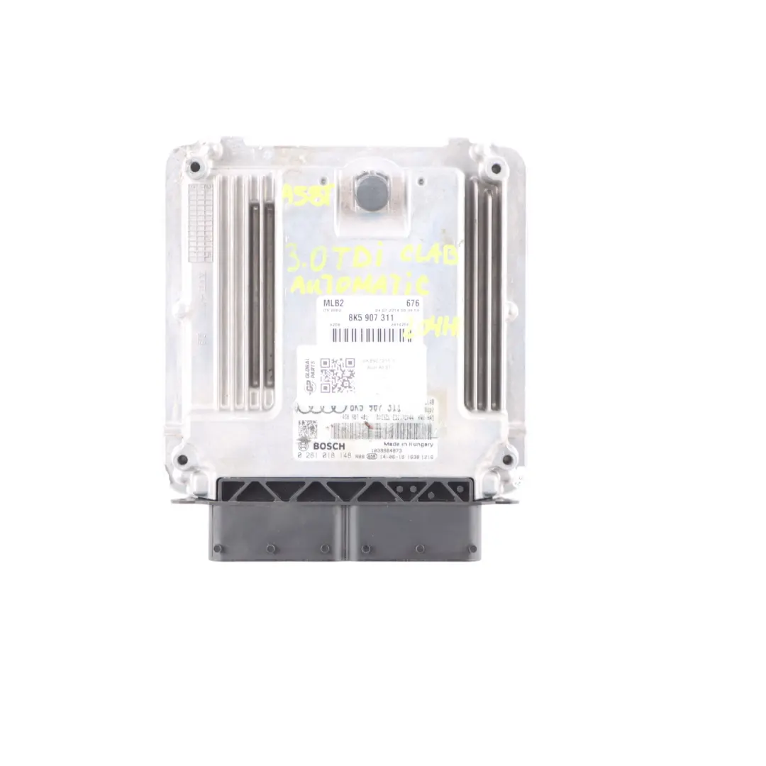 Audi A5 8T 3.0 TDI CLAB 204HP Engine ECU Kit Ignition + Key Automatic - SKU 8K5907311-1 - Part number 8K5907311