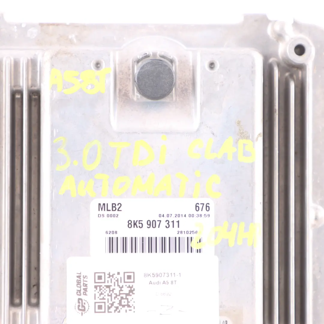Audi A5 8T 3.0 TDI CLAB 204HP Engine ECU Kit Ignition + Key Automatic - SKU 8K5907311-1 - Part number 8K5907311