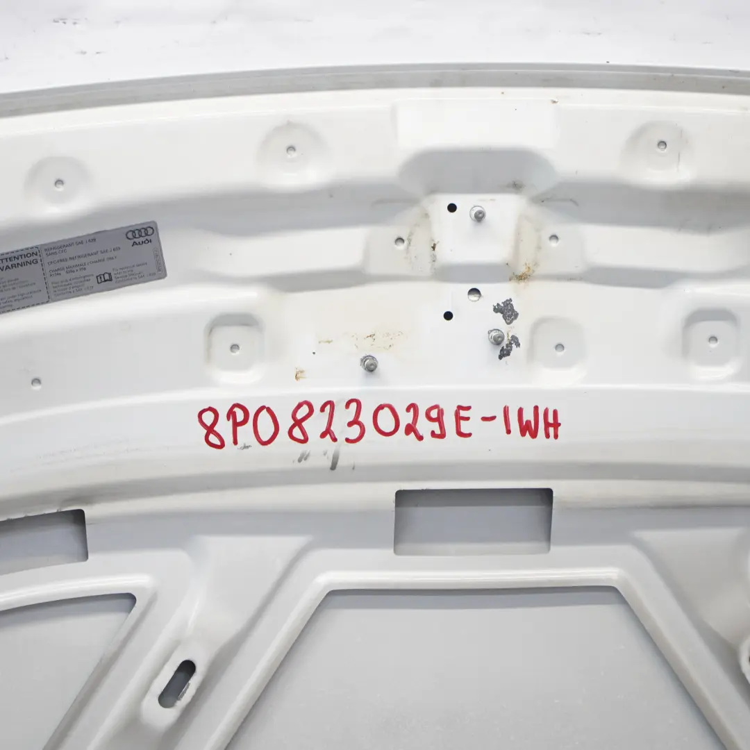 Front Hood Bonnet Panel Cover to Audi A3 8P with Part number 8P0823029E-IWH Audi A3 8P Front Hood Bonnet Panel Cover - SKU 8P0823029E-IWH - Part number 8P0823029E-IWH