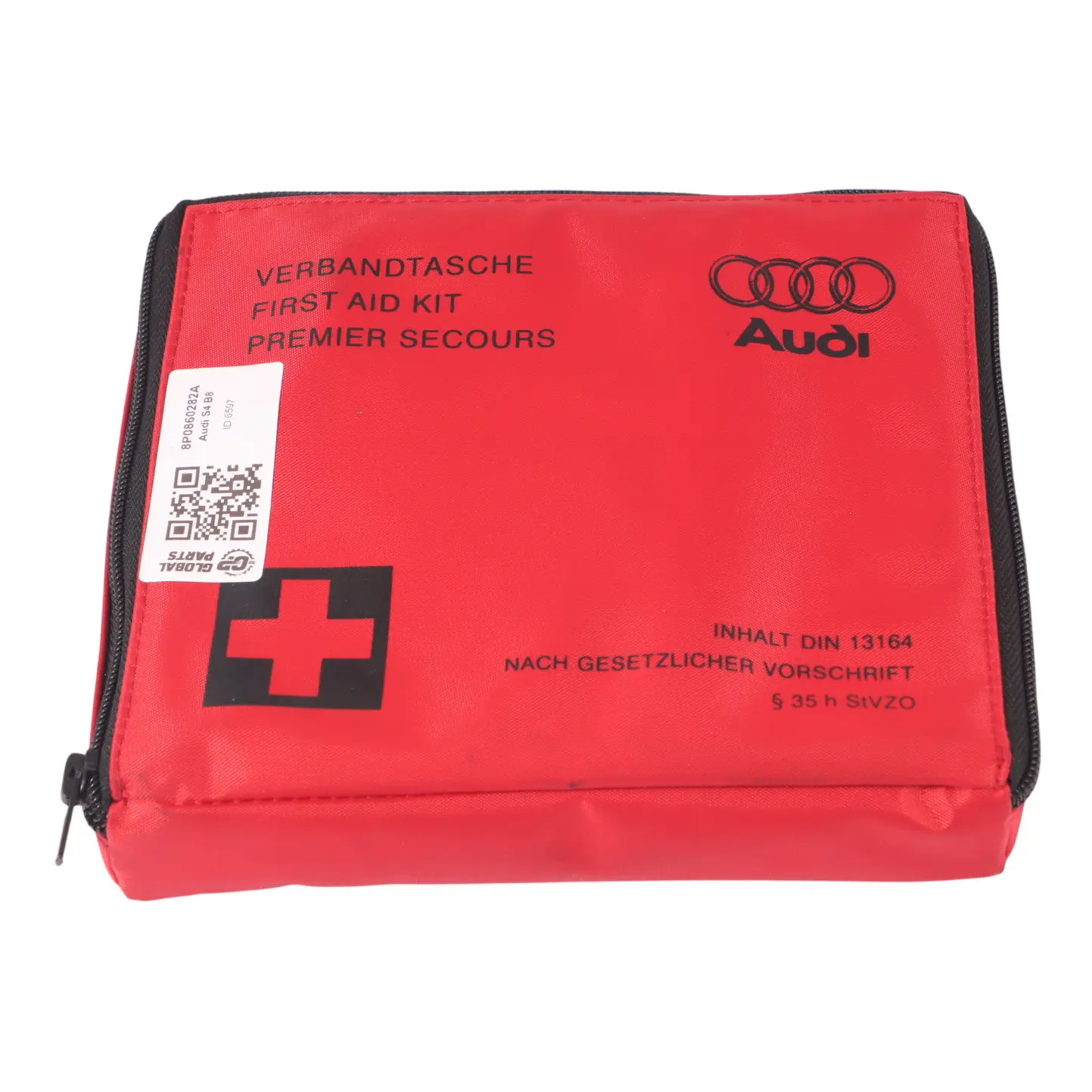 Audi A4 B8 Erste-Hilfe-Kit Set Tasche Bandagen Rot Tasche 8P0860282A