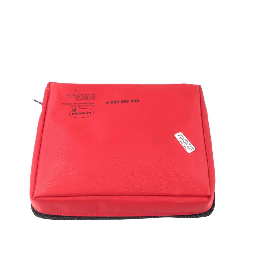 Audi A4 B8 Emergency First Aid Kit Set Pouch Bandages Red Bag - SKU 8P0860282A - Part number 8P0860282A