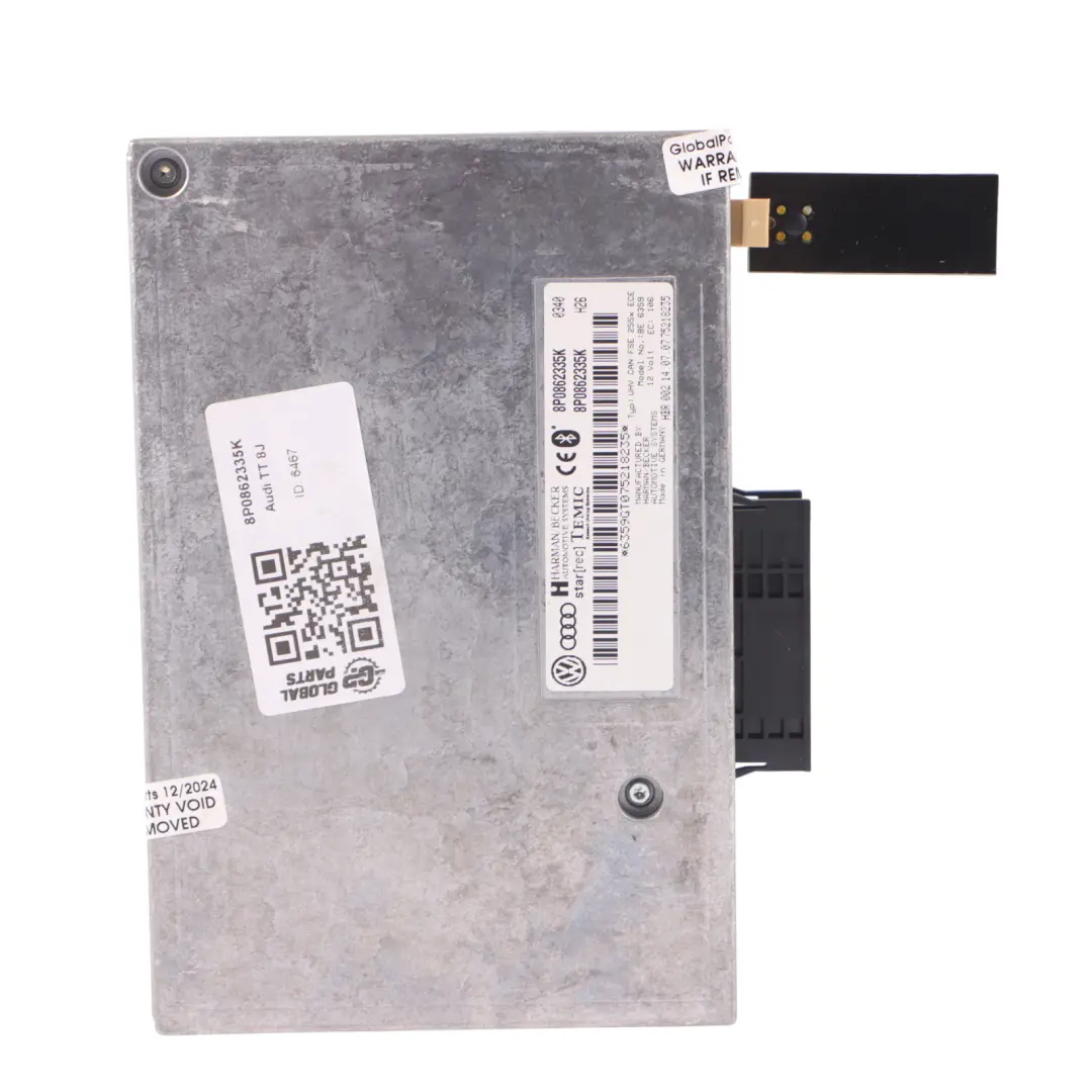 Interface Bluetooth Audi TT 8J A3 8P Multimedia Steuergerät ECU pour à propos du numéro de pièce 8P0862335K Interface Bluetooth Audi TT 8J A3 8P Multimedia Steuergerät ECU - SKU 8P0862335K - Numéro de pièce 8P0862335K