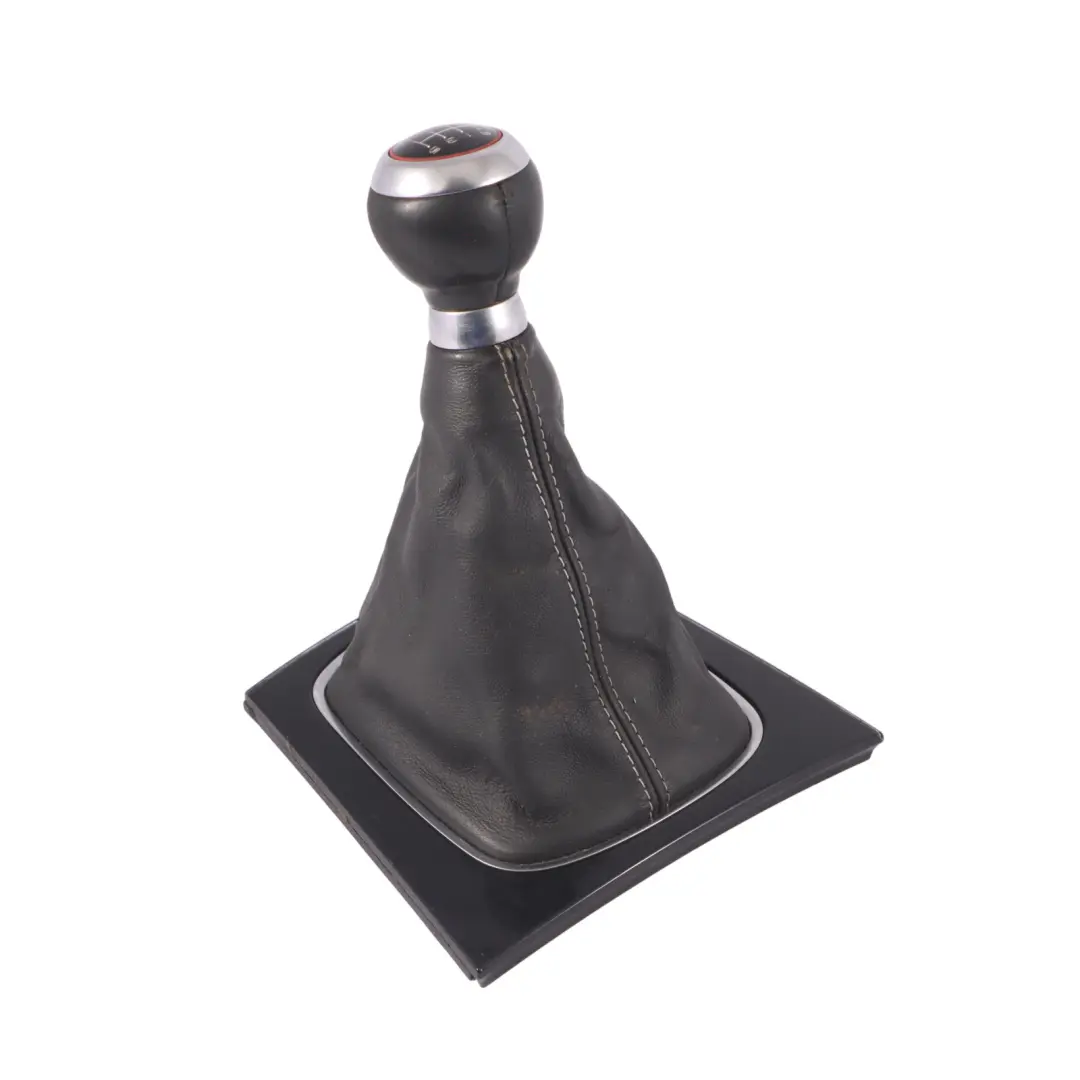 Stick Selector Knob Manual 6 Speed Leather Audi S3 8P Gear Shifter - SKU 8P0863278CC - Part number 8P0863278CC