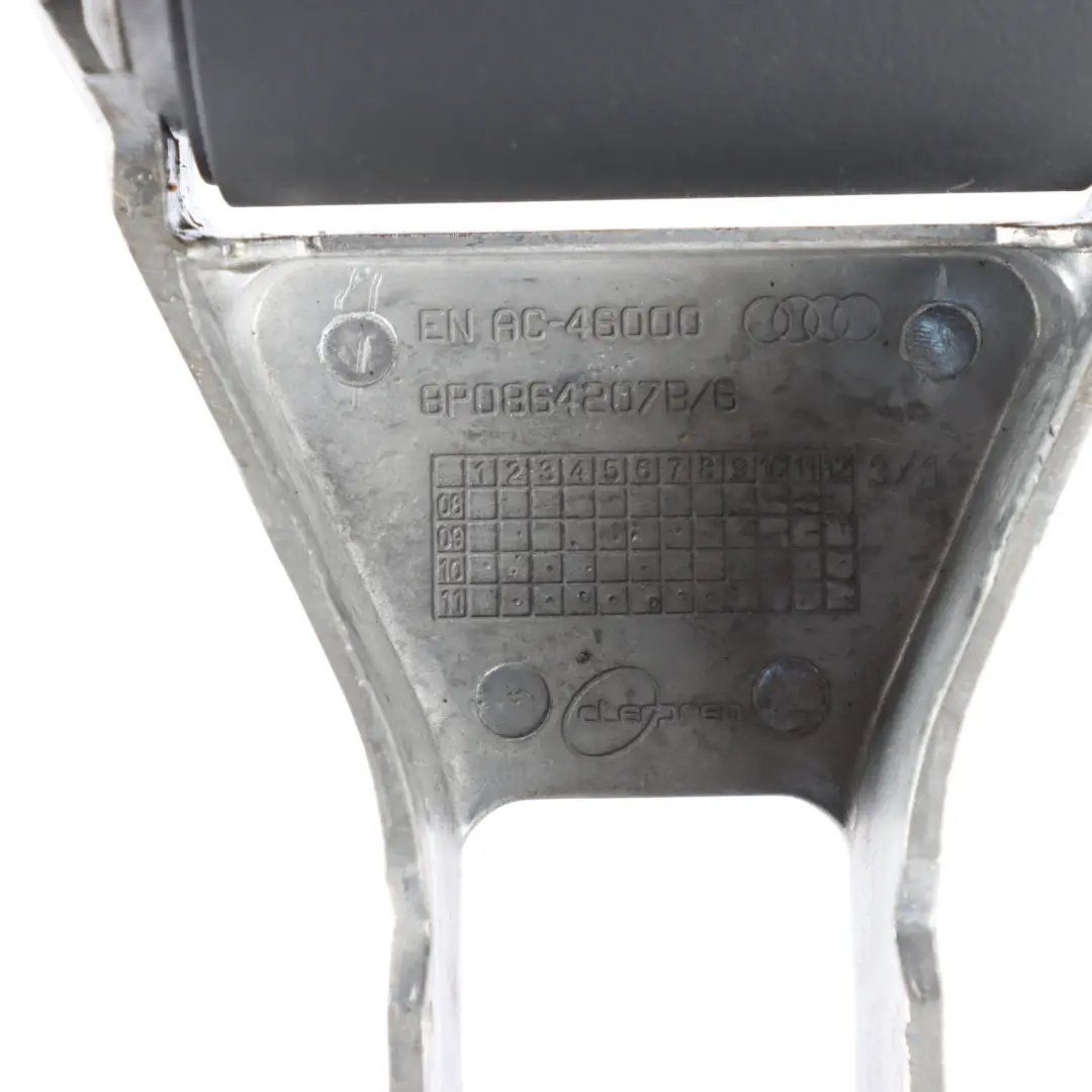 Audi A3 8P Console Centrale Accoudoir Support Plateau Rangement Housse Tissu - SKU 8P0864207F - Numéro de pièce 8P0864207F