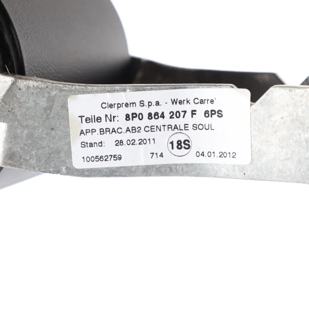 Audi A3 8P Consola Central Reposabrazos Soporte Bandeja Almacenamiento Cubierta - SKU 8P0864207F - Número de pieza 8P0864207F