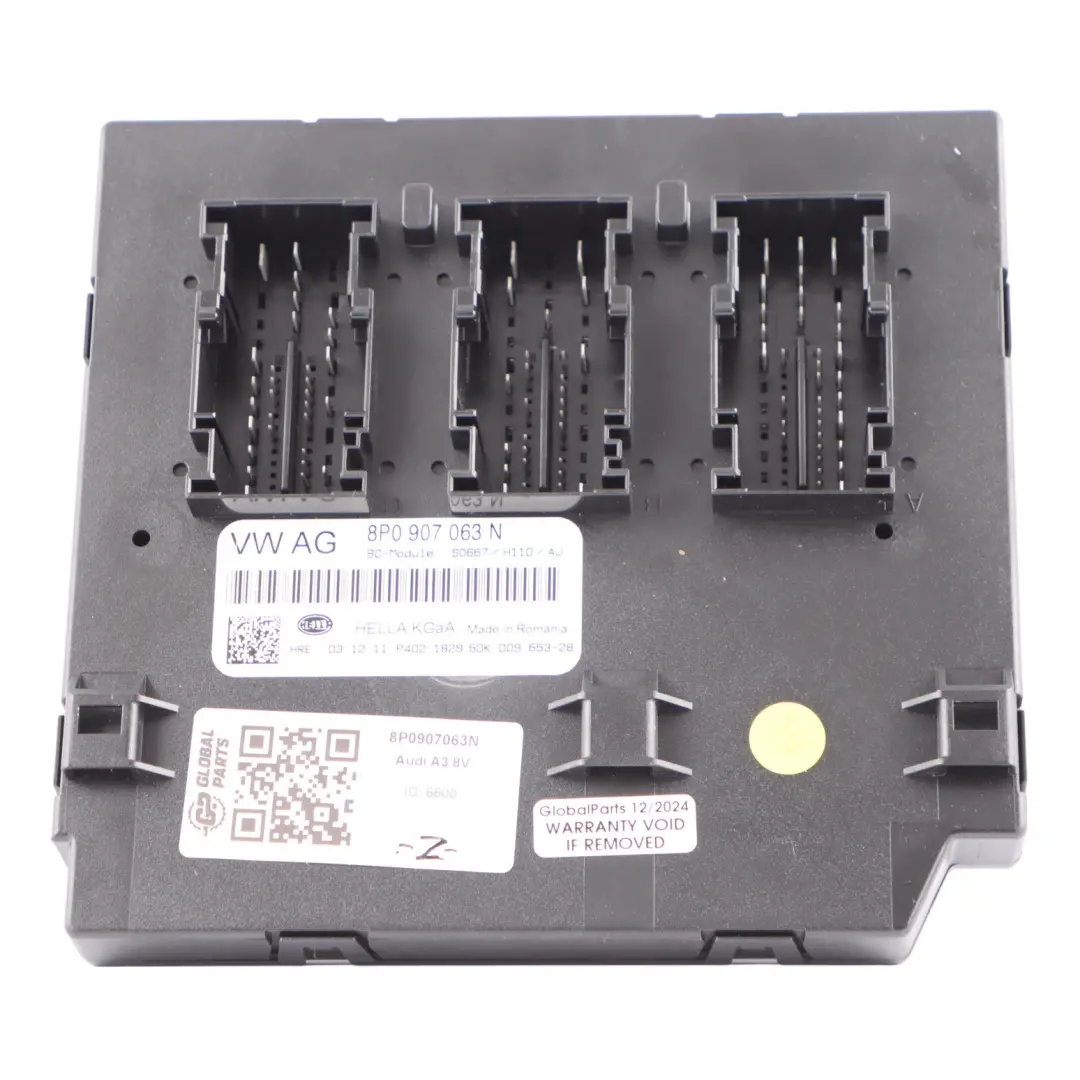 Audi A3 8P Body Control Comfort Unit Module BCM Unit ECU - SKU 8P0907063N - Part number 8P0907063N