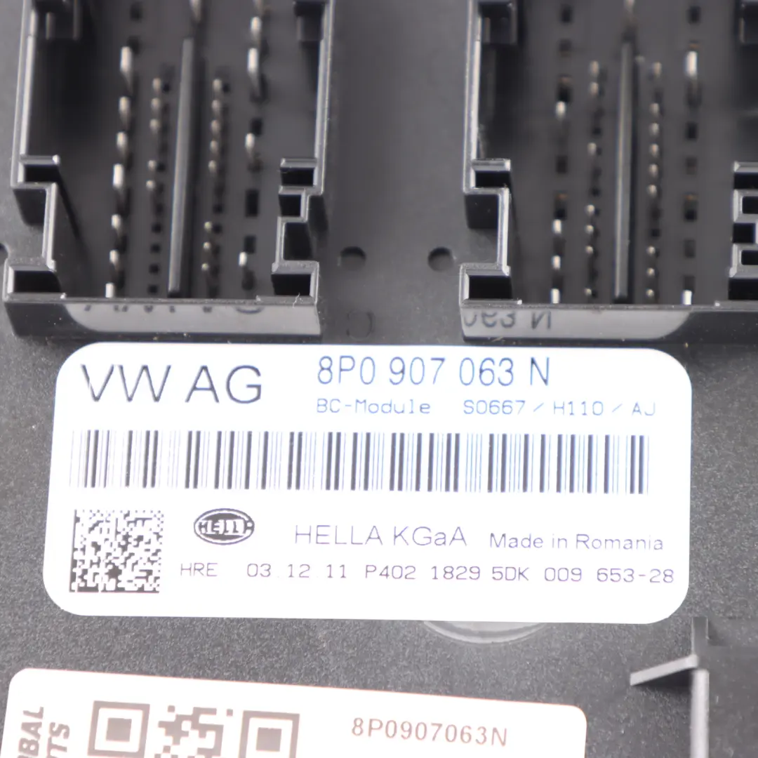 Unità di controllo del corpo Comfort Modulo BCM Unità ECU per Audi A3 8P con numero di parte 8P0907063N Audi A3 8P Unità di controllo del corpo Comfort Modulo BCM Unità ECU - SKU 8P0907063N - Numero di parte 8P0907063N