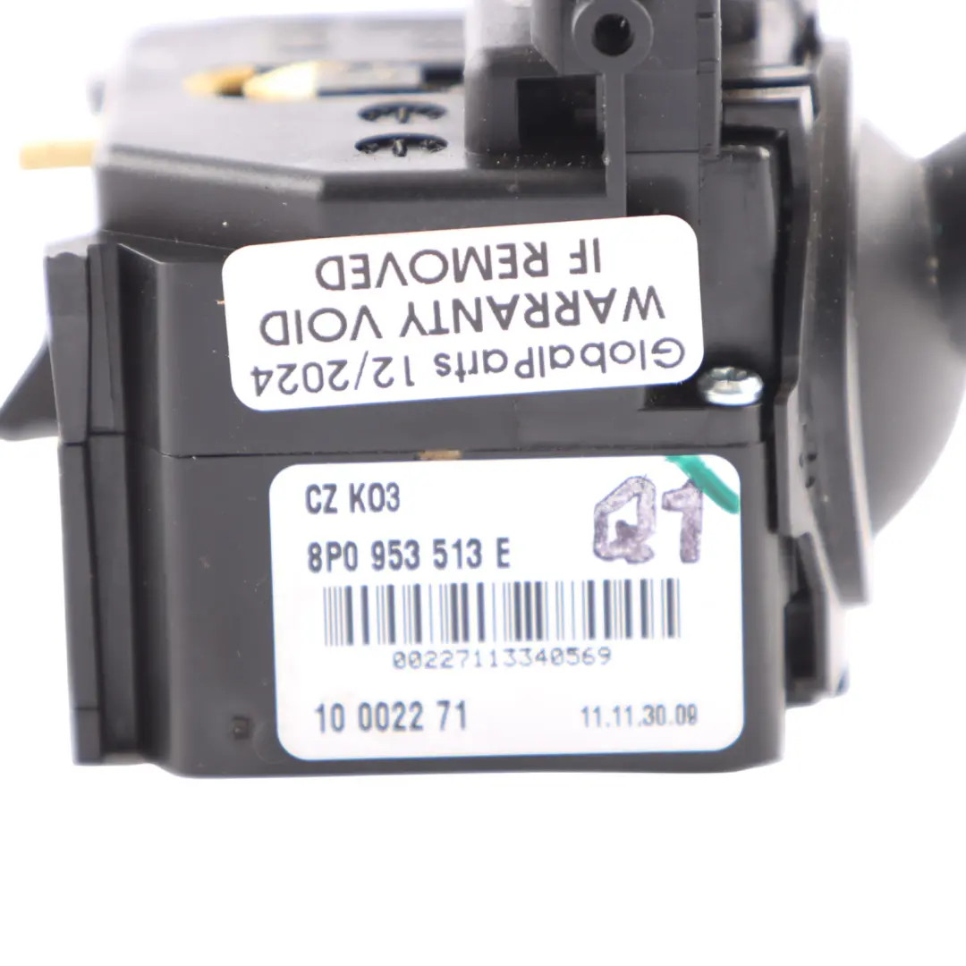 Steering Column Turn Indicator Control Switch Stalk to Audi A3 8P with Part number 8P0953513E Audi A3 8P Steering Column Turn Indicator Control Switch Stalk - SKU 8P0953513E - Part number 8P0953513E