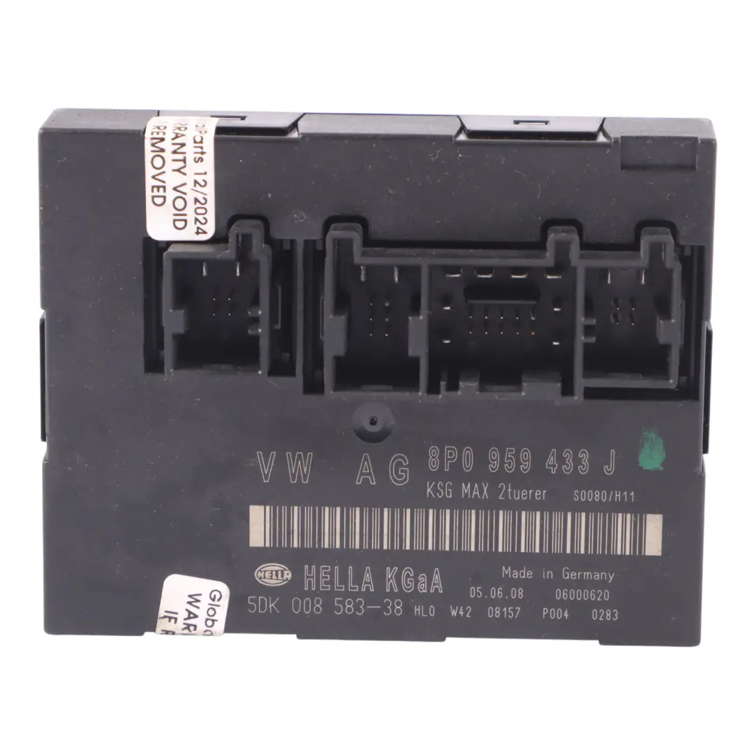 Audi A3 8P Módulo unidad confort control carrocería conveniencia ECU - SKU 8P0959433J - Número de pieza 8P0959433J