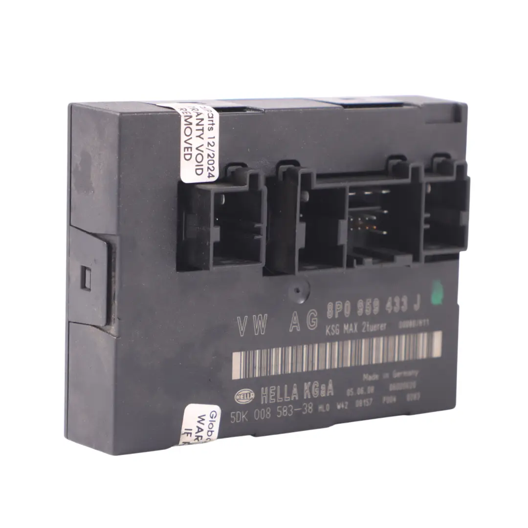 Module commande carrosserie Module confort Unité ECU pour Audi A3 8P à propos du numéro de pièce 8P0959433J Audi A3 8P Module commande carrosserie Module confort Unité ECU - SKU 8P0959433J - Numéro de pièce 8P0959433J