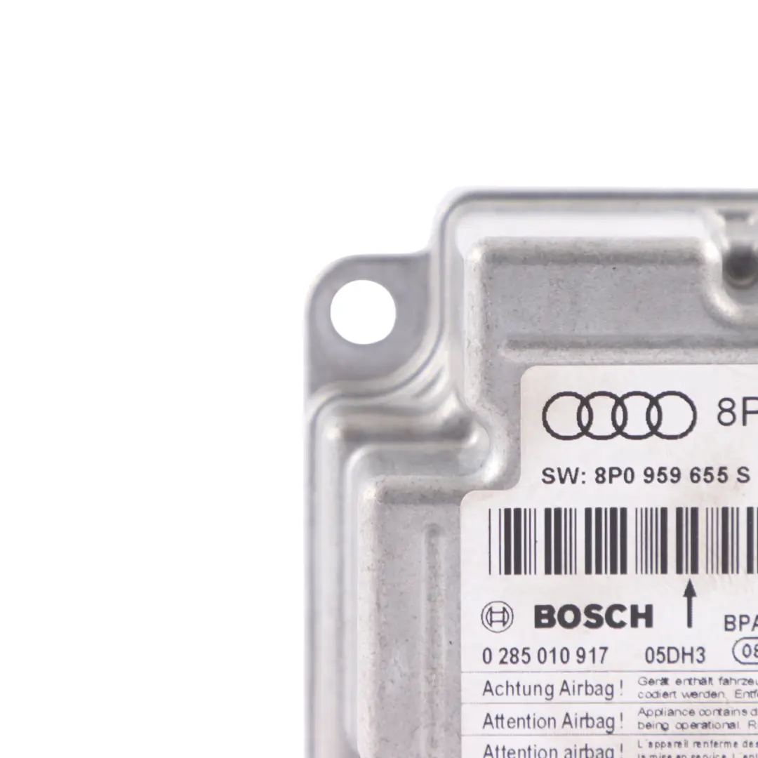 Module Control Sensor SRS System ECU Unit to Audi A3 8P Air with Part number 8P0959655S Audi A3 8P Air Module Control Sensor SRS System ECU Unit - SKU 8P0959655S - Part number 8P0959655S
