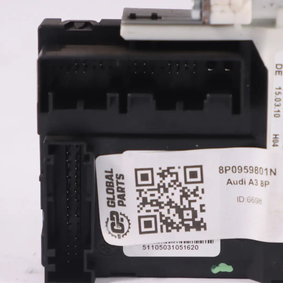 Audi A3 8P Mando Regulador Motor Elevalunas Delantero Izquierdo - SKU 8P0959801N - Número de pieza 8P0959801N