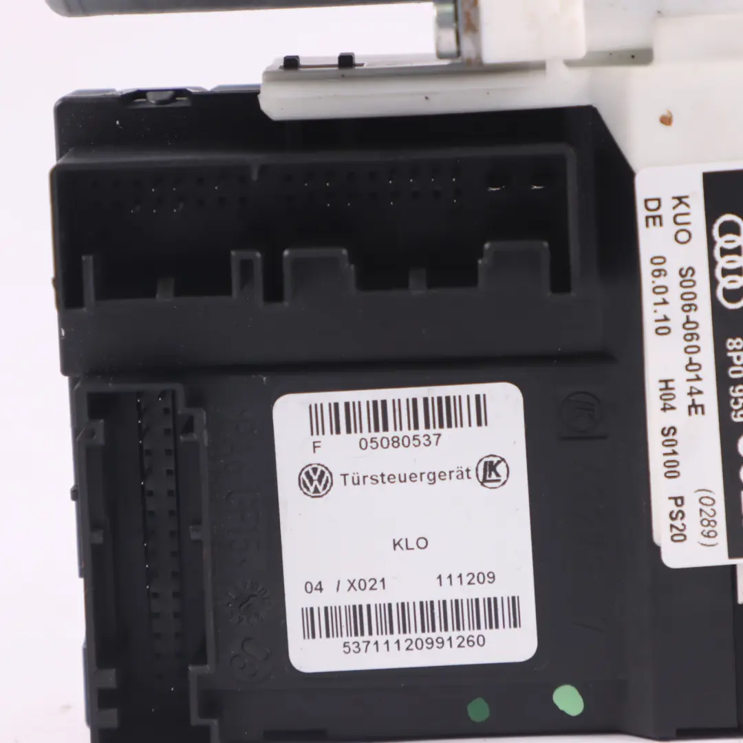 Audi A3 8P Elevalunas Delantero Motor Regulador Control Derecho - SKU 8P0959802N - Número de pieza 8P0959802N