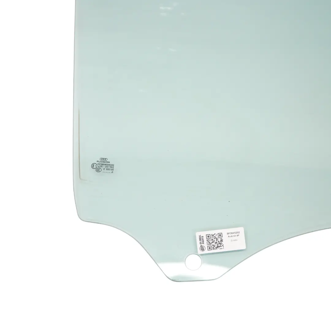 Audi A3 8P Cristal Ventana Lateral Delantera Derecha AS2 - SKU 8P3845202 - Número de pieza 8P3845202
