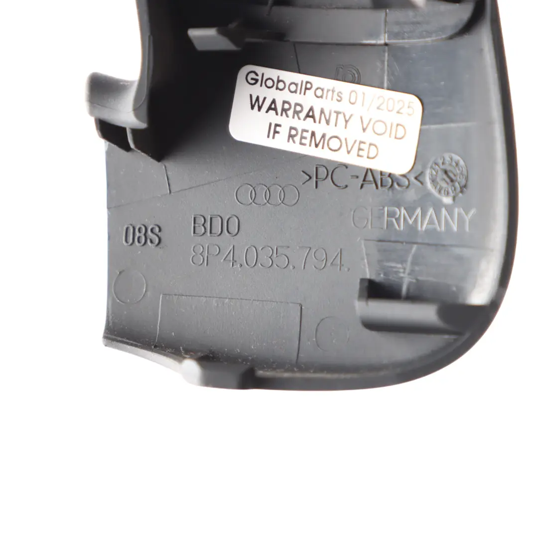 Puerta Trasera Tweeter Altavoz Recubrimiento Tapa Derecha para Audi A3 8P con número de pieza 8P4035794 Audi A3 8P Puerta Trasera Tweeter Altavoz Recubrimiento Tapa Derecha - SKU 8P4035794 - Número de pieza 8P4035794