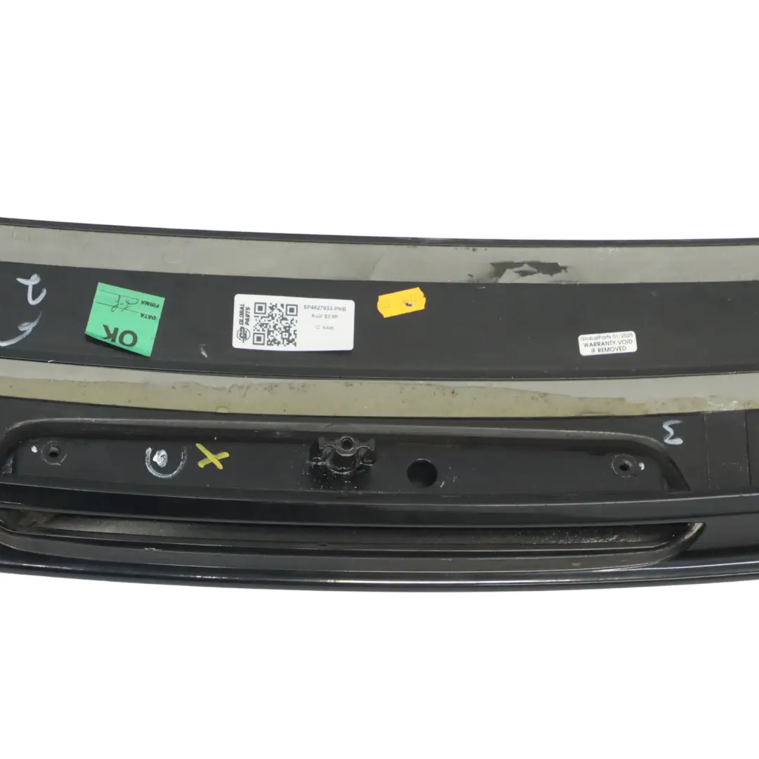 8Y Heckspoiler Kofferraumklappe Phantom Black Schwarz - Z9Y für Audi S3 mit Teilenummer 8P4827933 Audi S3 8Y Heckspoiler Kofferraumklappe Phantom Black Schwarz - Z9Y - SKU 8P4827933-PHB - Teilenummer 8P4827933