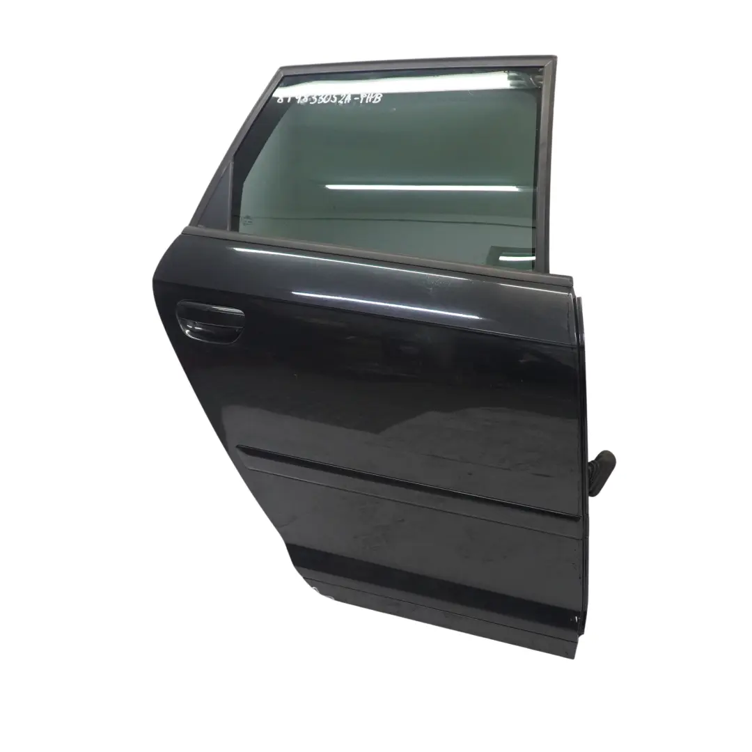 Sportback Puerta Trasera Derecha Phantom Black Negro - Z9Y para Audi A3 8P con número de pieza 8P4833052A Audi A3 8P Sportback Puerta Trasera Derecha Phantom Black Negro - Z9Y - SKU 8P4833052A-PHB - Número de pieza 8P4833052A
