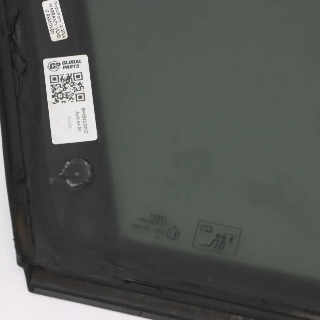 Sportback Viertel Fenster Glas hinten rechts getönt AS3 für Audi A3 8P mit Teilenummer 8P4845300C Audi A3 8P Sportback Viertel Fenster Glas hinten rechts getönt AS3 - SKU 8P4845300C - Teilenummer 8P4845300C