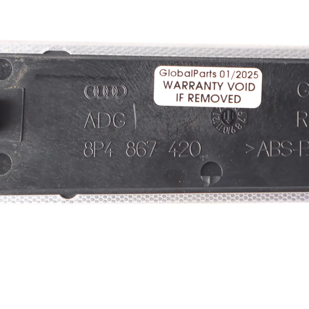 Audi A3 8P Hintere Türkarte Zierleiste Zierleiste Rechts Chrom - SKU 8P4867420 - Teilenummer 8P4867420