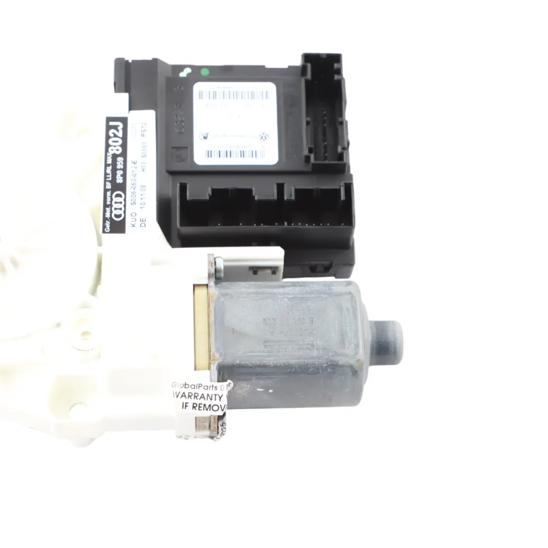 Audi A3 8P Lève vitre Porte Arrière Droite Régulateur Moteur Unité - SKU 8P0959802J - Numéro de pièce 8P4959802J