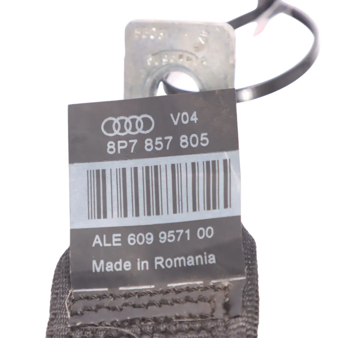Audi A3 8P Sicher Heitsgurt Sicher Schwarz Hinten Links Rechts - SKU 8P7857805 - Teilenummer 8P7857805