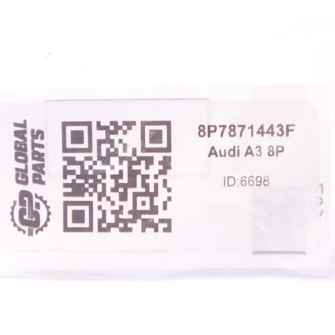 cerniera del tetto pieghevole anteriore sinistra Audi A3 8P - SKU 8P7871443F - Numero di parte 8P7871443F