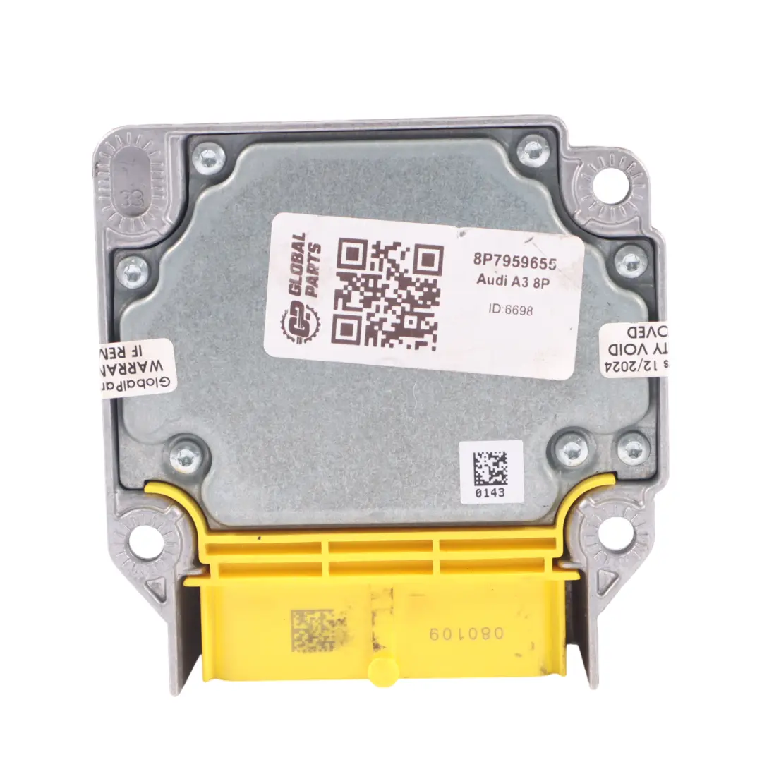 Audi A3 8P Modulo aria SRS sistema di controllo sensore ECU unità - SKU 8P7959655 - Numero di parte 8P7959655