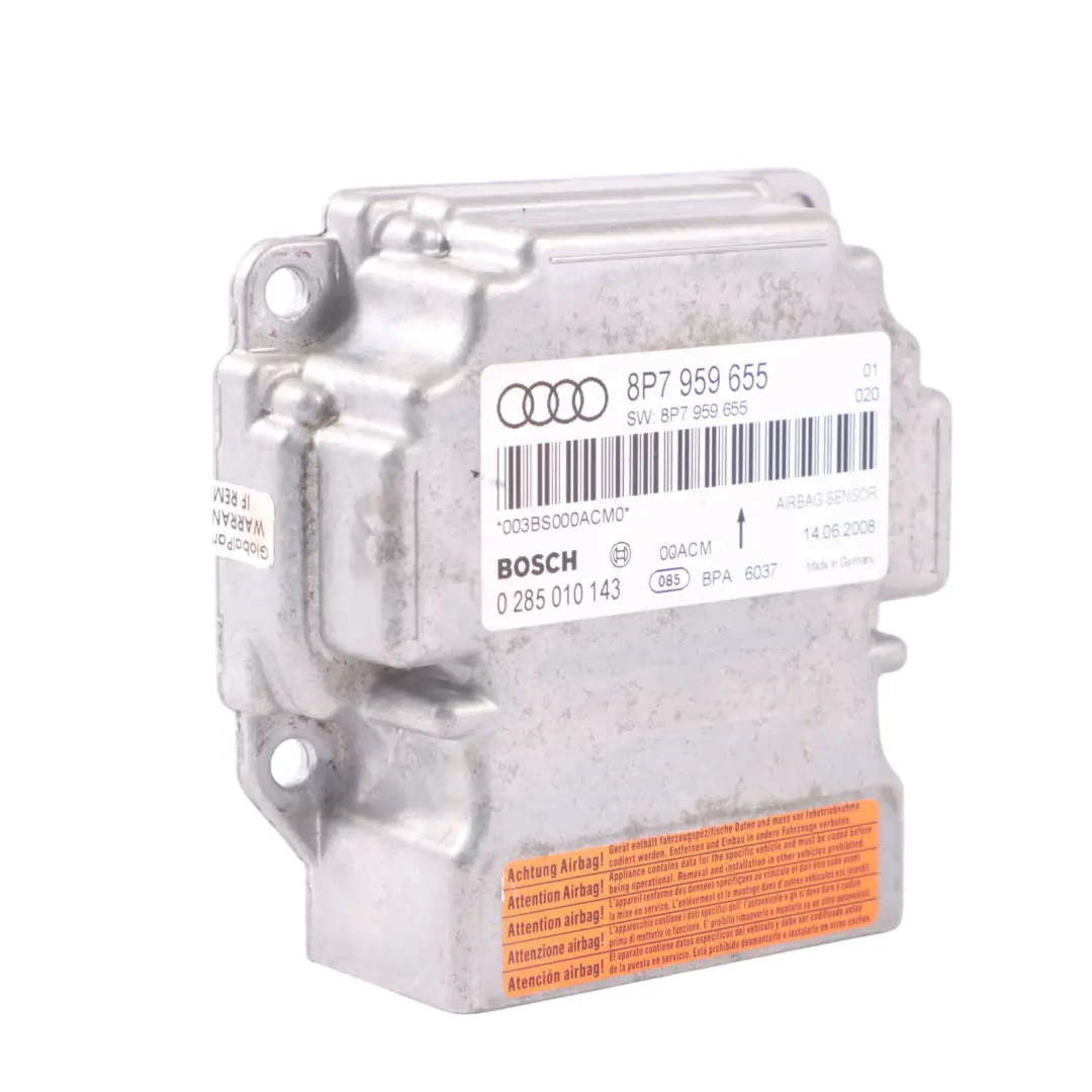 Luft Modul SRS Systemsteuerung Sensor ECU Einheit für Audi A3 8P mit Teilenummer 8P7959655 Audi A3 8P Luft Modul SRS Systemsteuerung Sensor ECU Einheit - SKU 8P7959655 - Teilenummer 8P7959655
