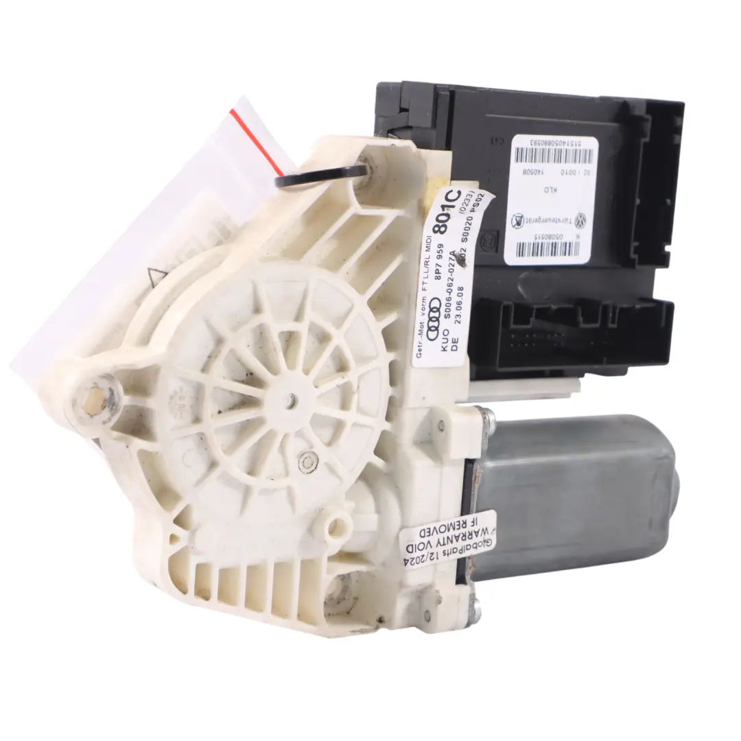 Elevalunas Delantero Motor Regulador Derecho para Audi A3 8P Cabrio con número de pieza 8P7959801C Audi A3 8P Cabrio Elevalunas Delantero Motor Regulador Derecho - SKU 8P7959801C - Número de pieza 8P7959801C