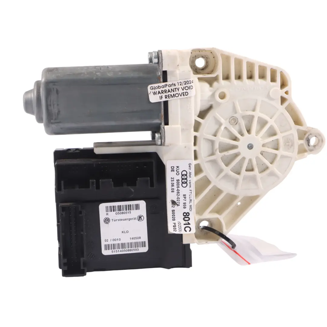 Vorderseite Scheibe Motorheber Regler Rechts für Audi A3 8P Cabrio mit Teilenummer 8P7959801C Audi A3 8P Cabrio Vorderseite Scheibe Motorheber Regler Rechts - SKU 8P7959801C - Teilenummer 8P7959801C