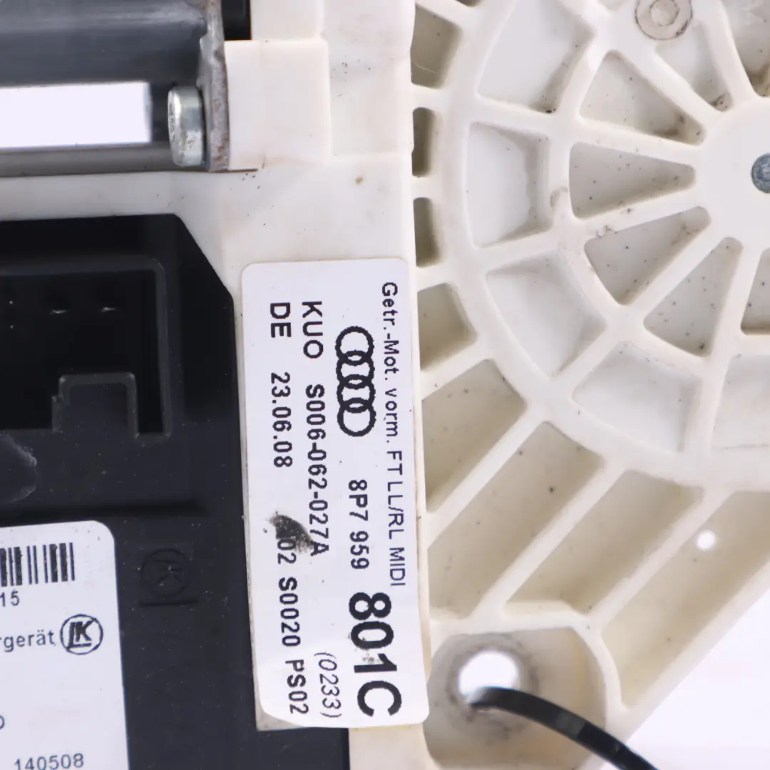 Audi A3 8P Cabrio Motore Alzacristalli anteriore Regolatore Destro - SKU 8P7959801C - Numero di parte 8P7959801C