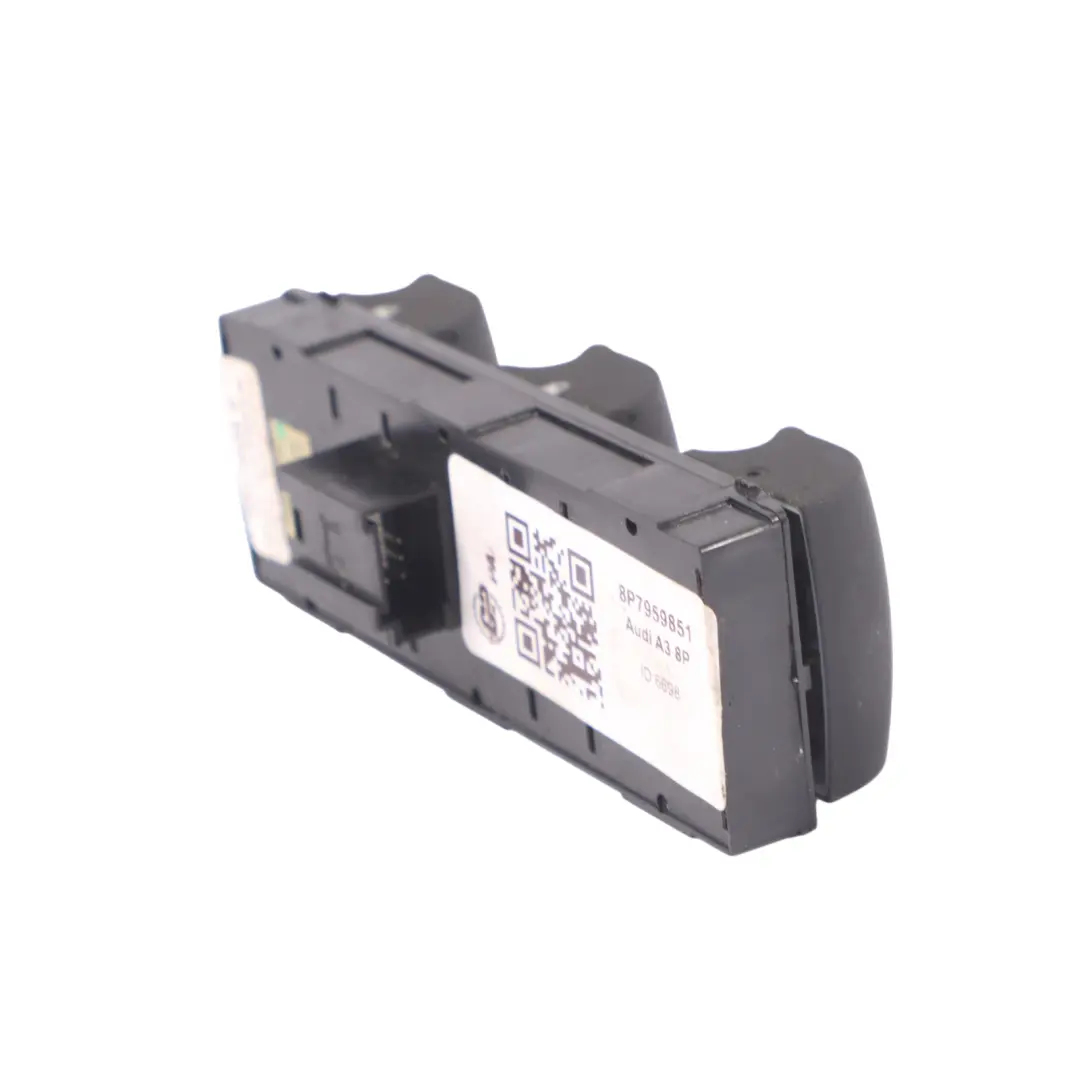 Audi A3 8P Panneau commande vitre porte avant côté conducteur Bouton - SKU 8P7959851 - Numéro de pièce 8P7959851